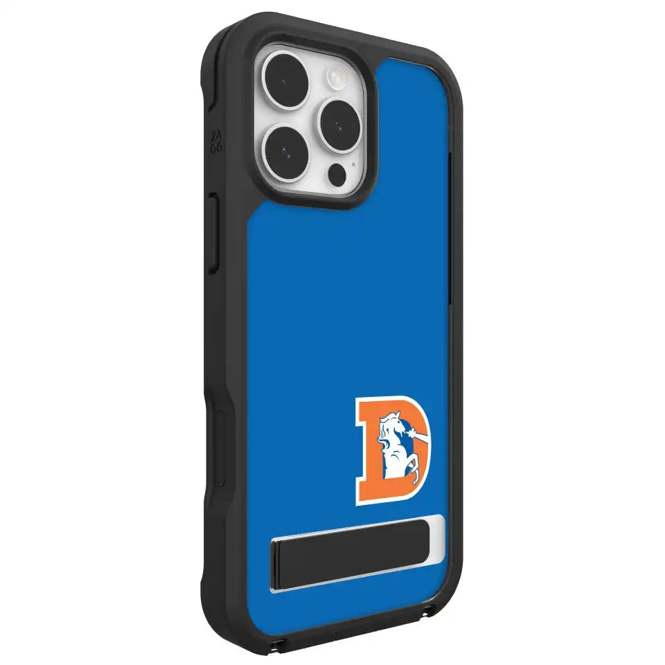 Denver Broncos Rainier Snap for MagSafe Phone Case with Stand - Throwback Logo