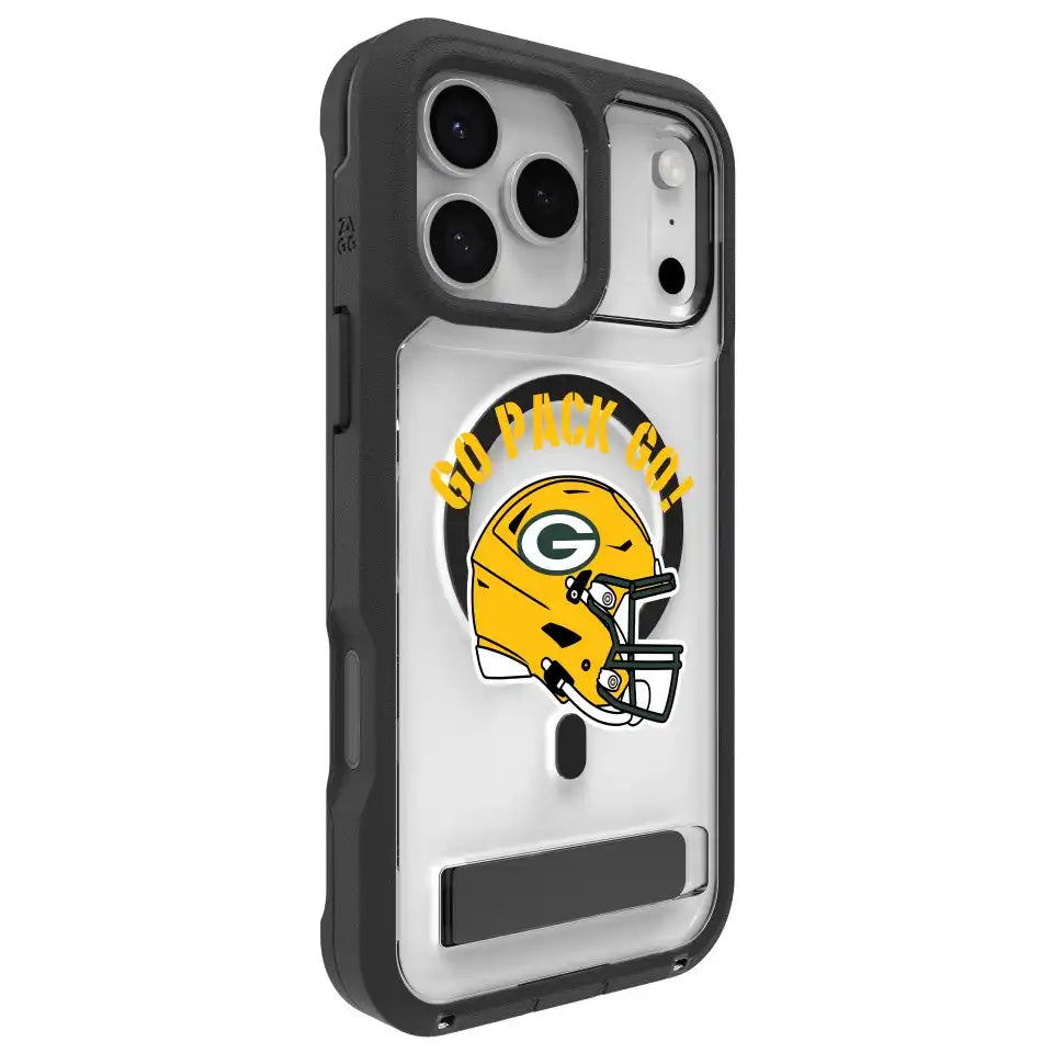 Green Bay Packers Rainier Snap for MagSafe Phone Case with Stand - Helmet