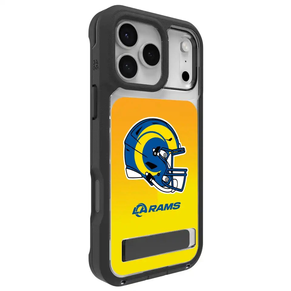 Los Angeles Rams Rainier Snap for MagSafe Phone Case with Stand - Helmet
