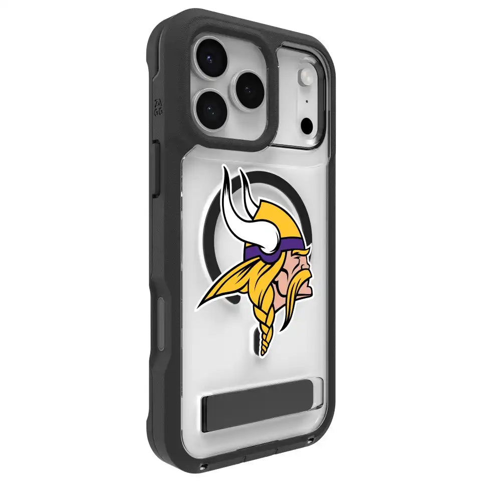 Minnesota Vikings Rainier Snap for MagSafe Phone Case with Stand - Logo