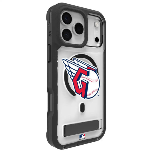 Cleveland Guardians Rainier Snap for MagSafe Phone Case with Stand - Logo