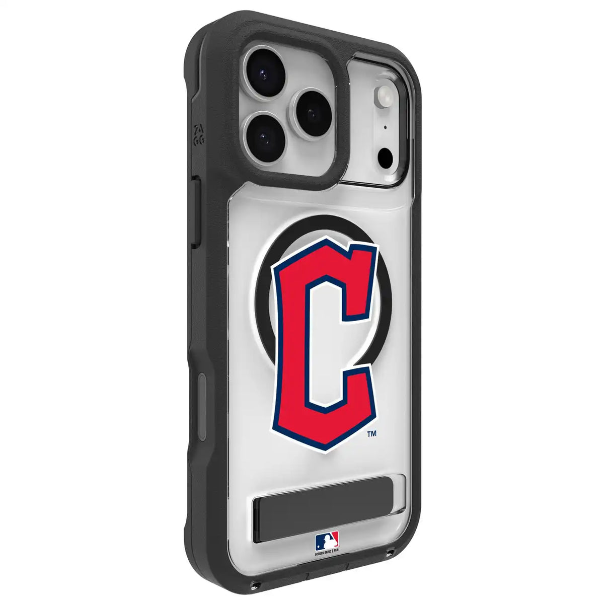 Cleveland Guardians Rainier Snap for MagSafe Phone Case with Stand - C Logo