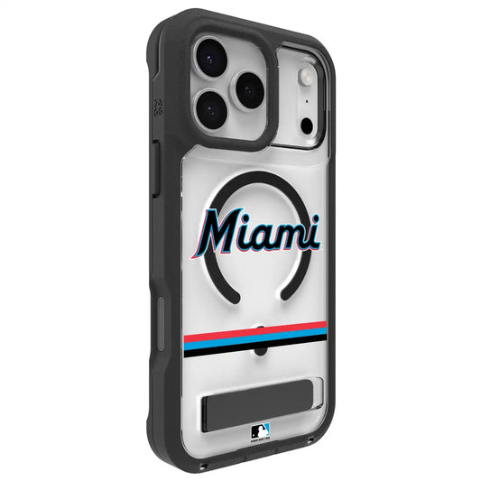 Miami Marlins Rainier Snap for MagSafe Phone Case with Stand - Miami