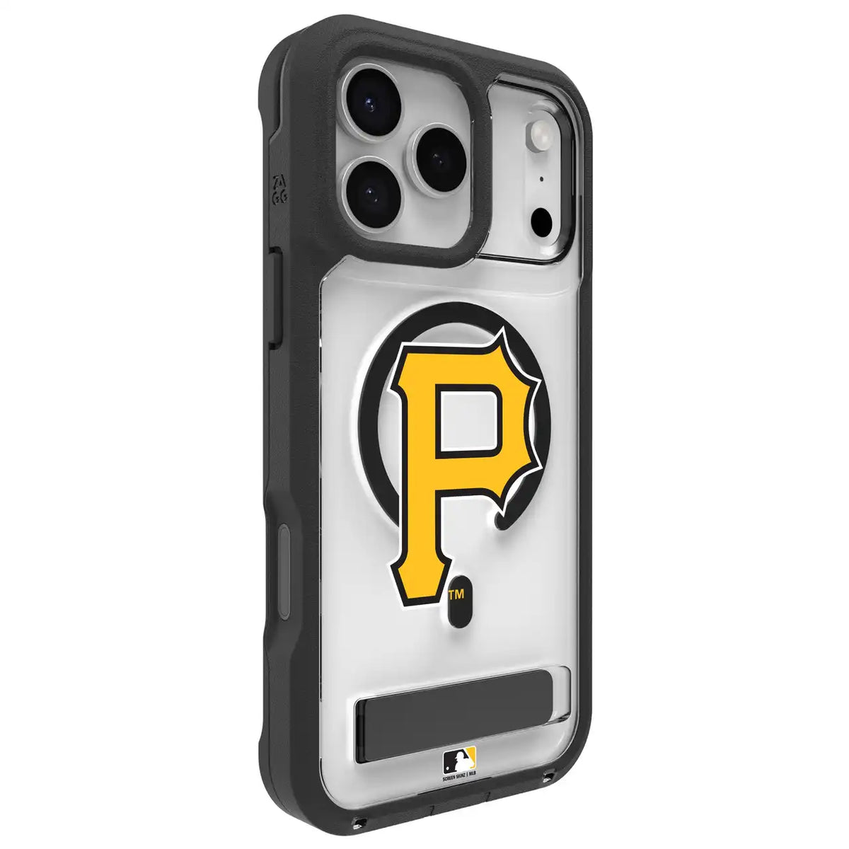Pittsburgh Pirates Rainier Snap for MagSafe Phone Case with Stand - Logo