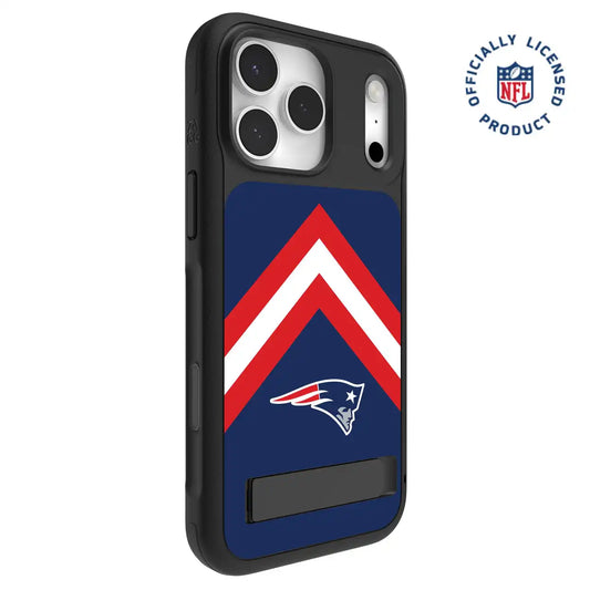 New England Patriots Sedona Snap for MagSafe Phone Case with Stand - Striped Logo