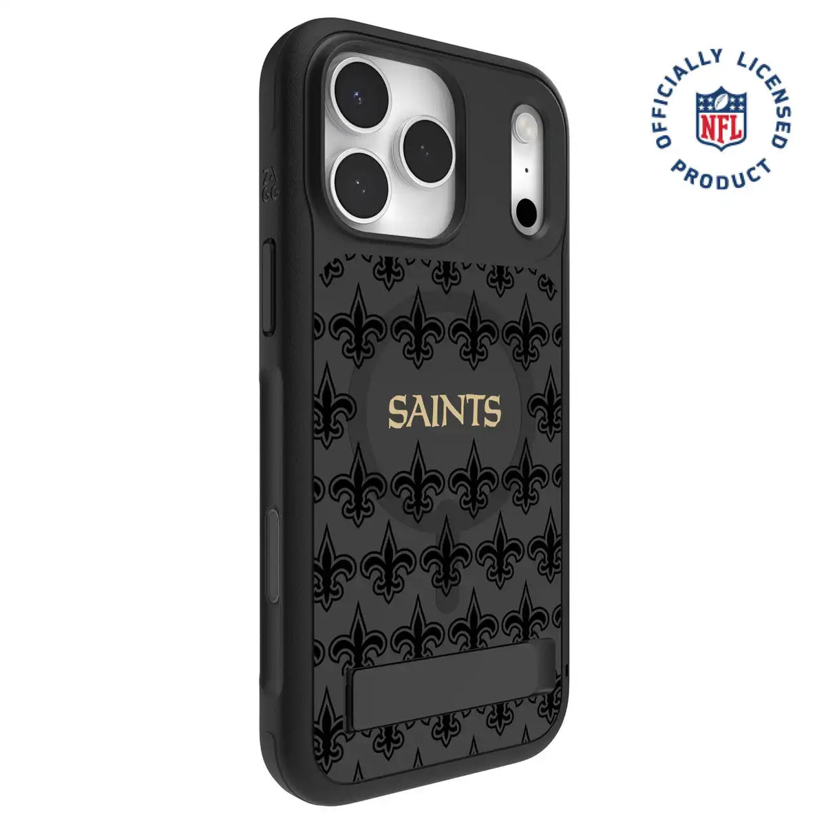 New Orleans Saints Sedona Snap for MagSafe Phone Case with Stand - Logo Pattern