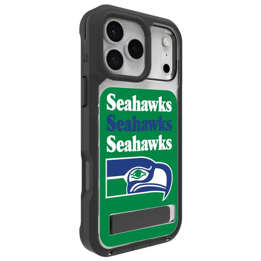 Seattle Seahawks Rainier Snap for MagSafe Phone Case with Stand - Throwback Logo