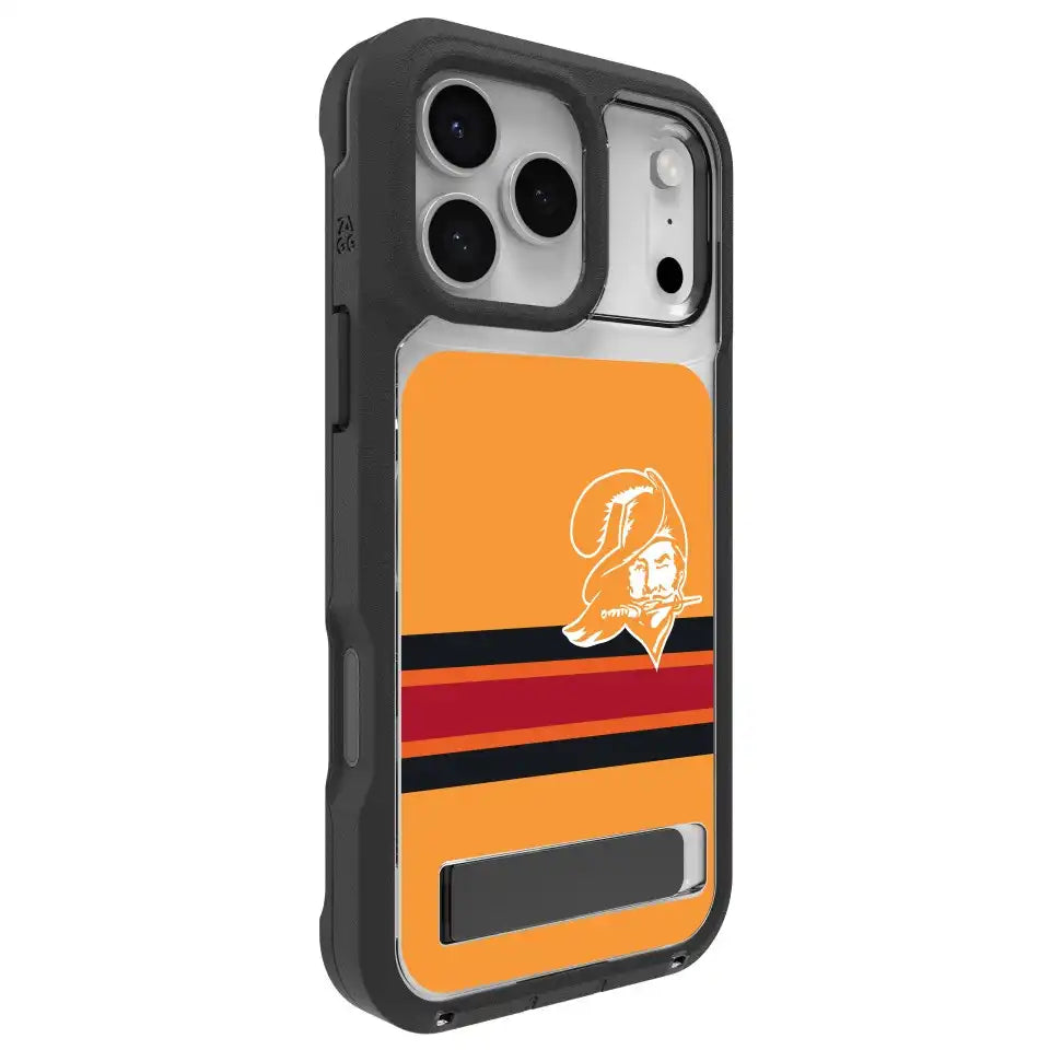 Tampa Bay Buccaneers Rainier Snap for MagSafe Phone Case with Stand - Throwback Logo