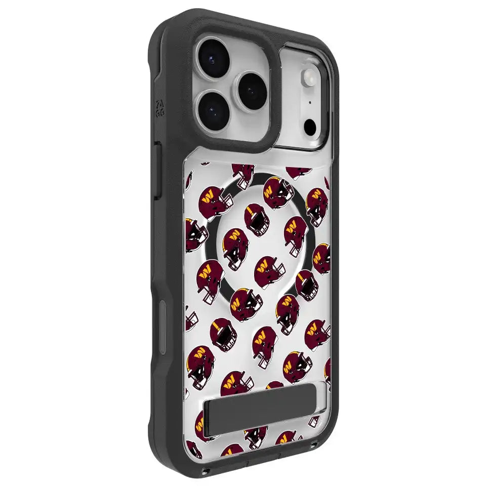Washington Commanders Rainier Snap for MagSafe Phone Case with Stand - Helmet Pattern