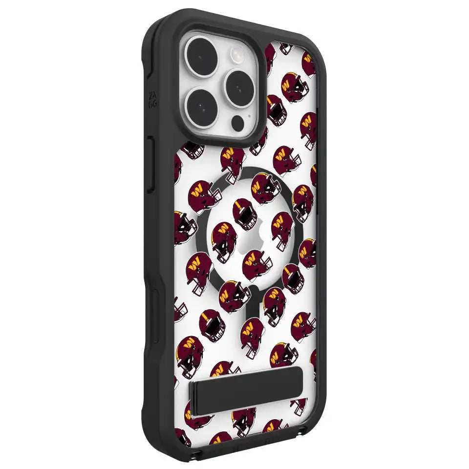 Washington Commanders Rainier Snap for MagSafe Phone Case with Stand - Helmet Pattern